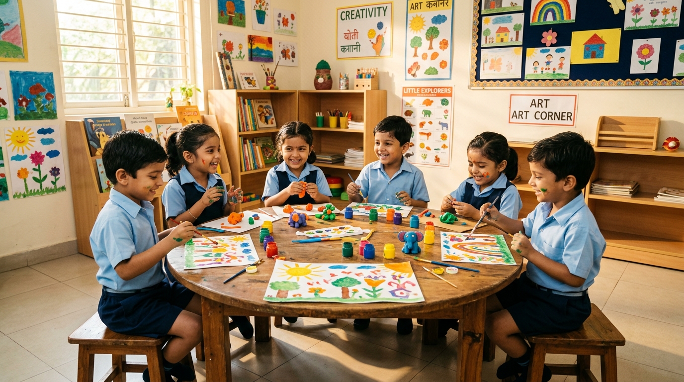 Drawing and Art at Tulsi English School